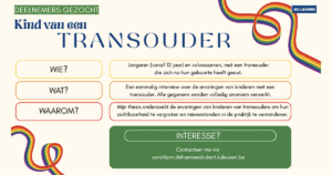 Kinderen van een transouder gezocht