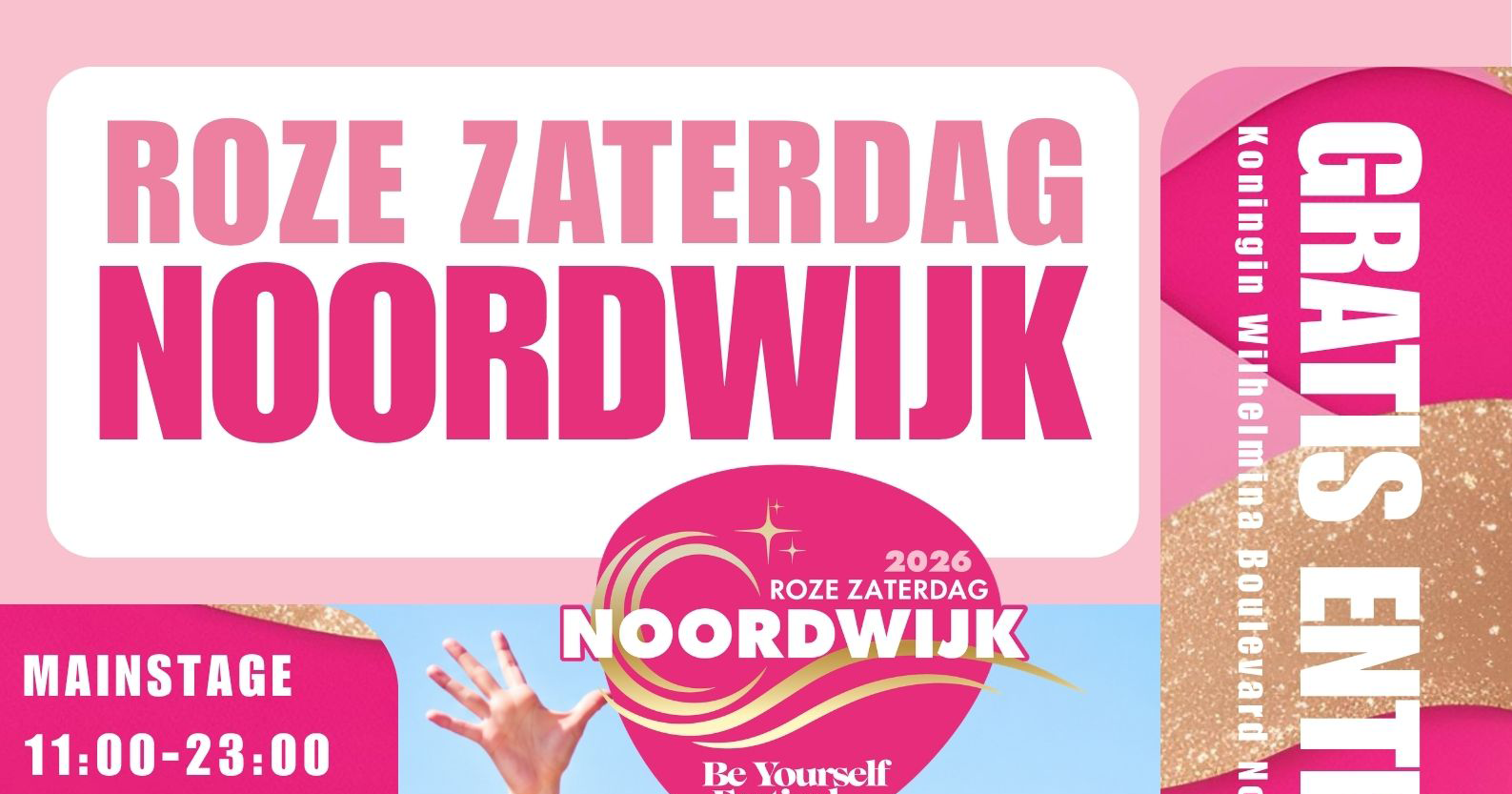 Roze Zaterdag 2026 komt naar de kust