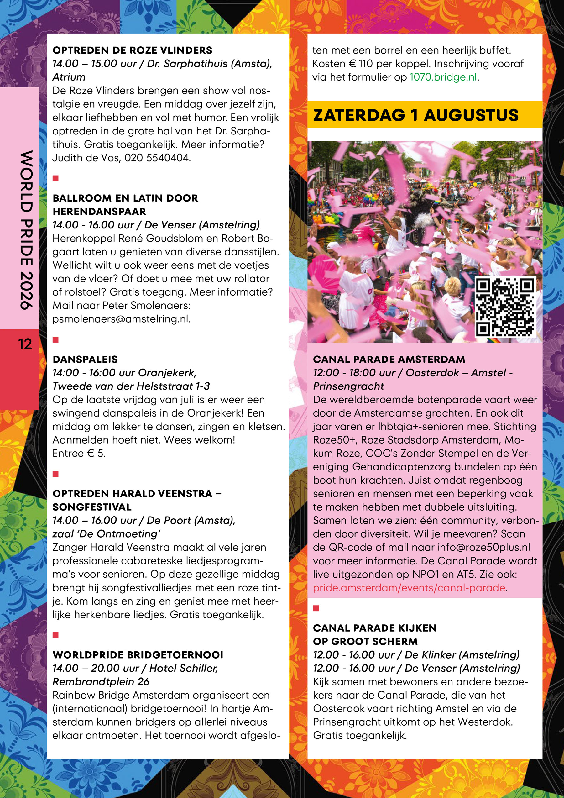 Senior Pride Agenda 2026 interactief