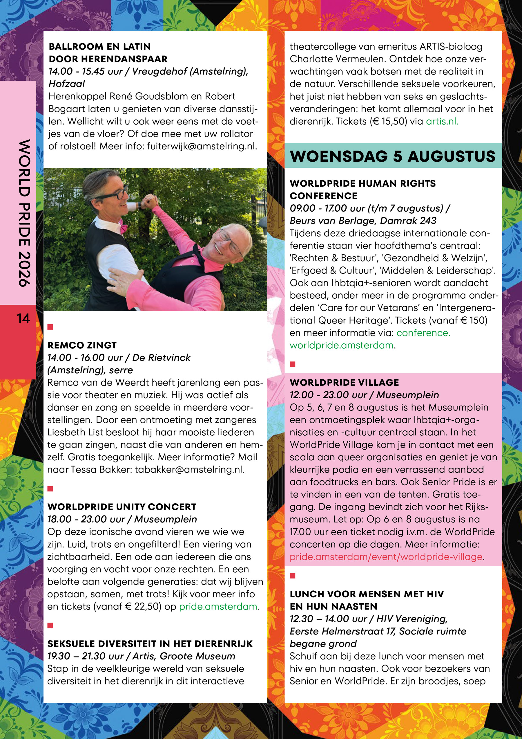 Senior Pride Agenda 2026 interactief