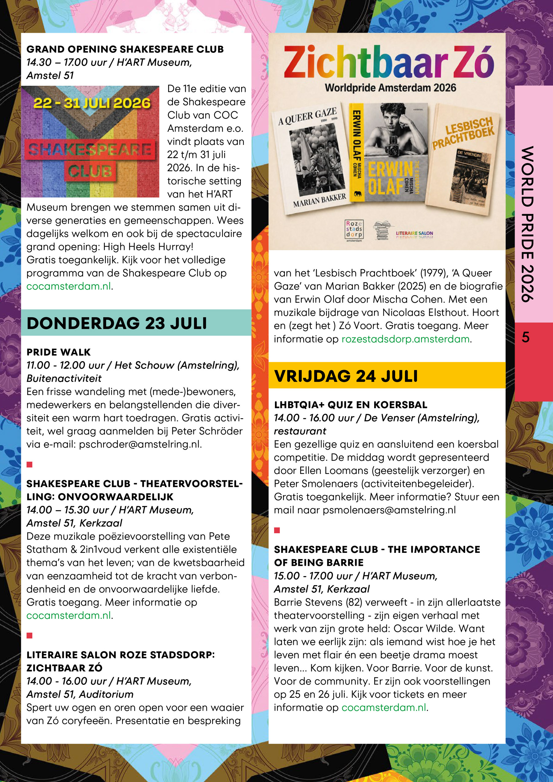 Senior Pride Agenda 2026 interactief